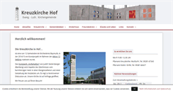 Desktop Screenshot of kreuzkirche-hof.de